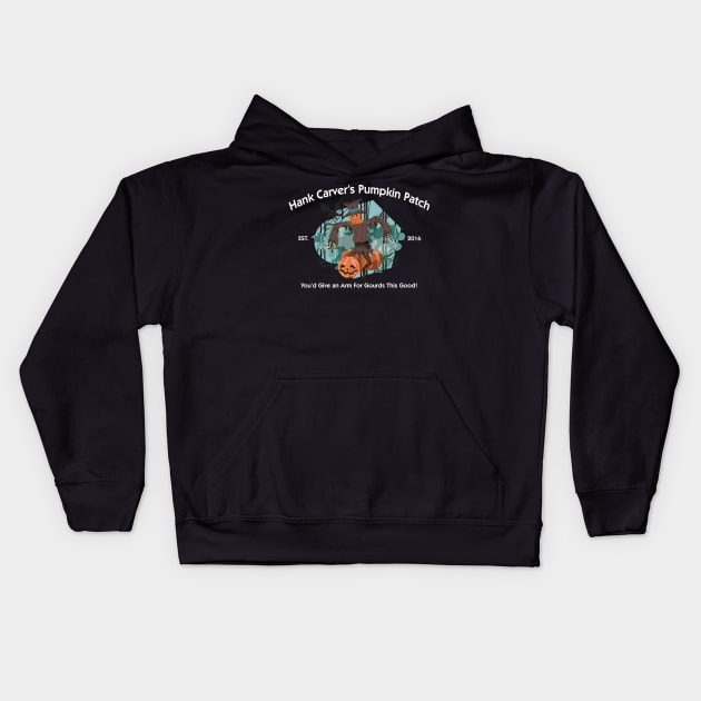 Hank Carver's Pumpkin Patch - The Pumpkin Man Kids Hoodie by SouthRidgeFilms